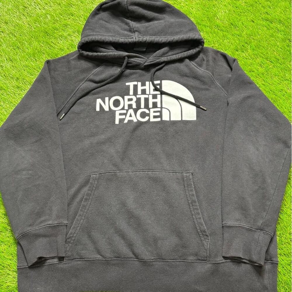 The North Face black hoodie in size L